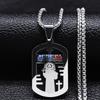 Stainless Steel Mix Color Crystal Saint Benedict Pendant Necklace  Color Christian Necklaces Jewelry San Benito N6571SR
