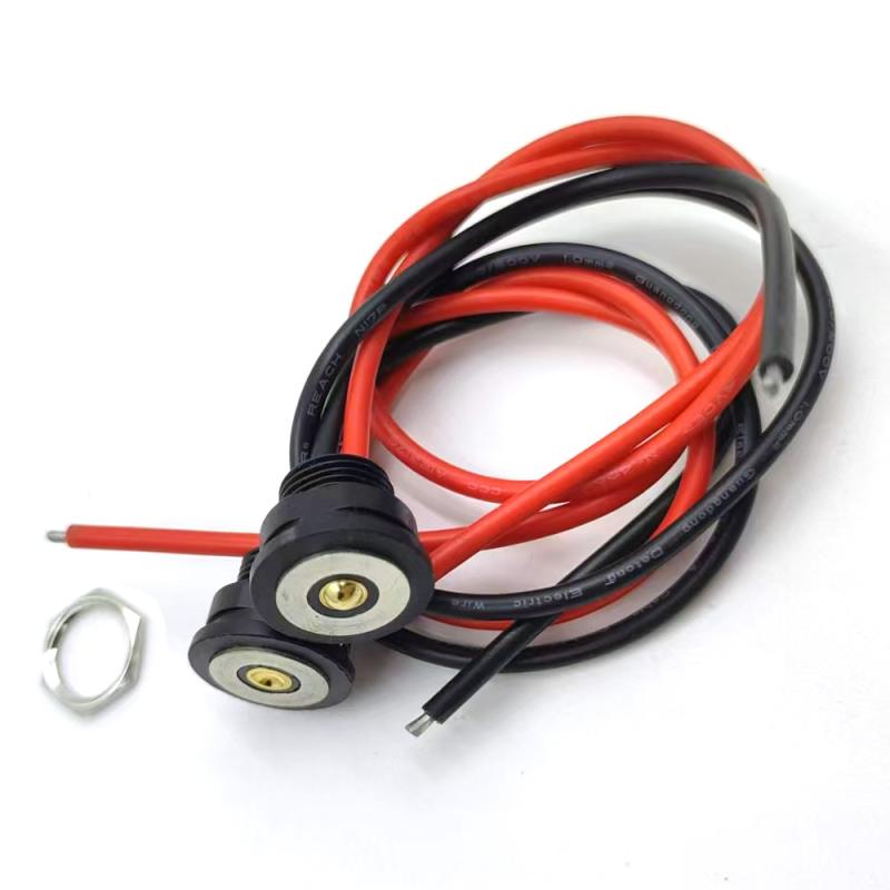 1 Piece Male/Female Connector Magnetic Data Cable 10A High Current Magnetic Charging Cable Single Core Contact Pogopin Connector