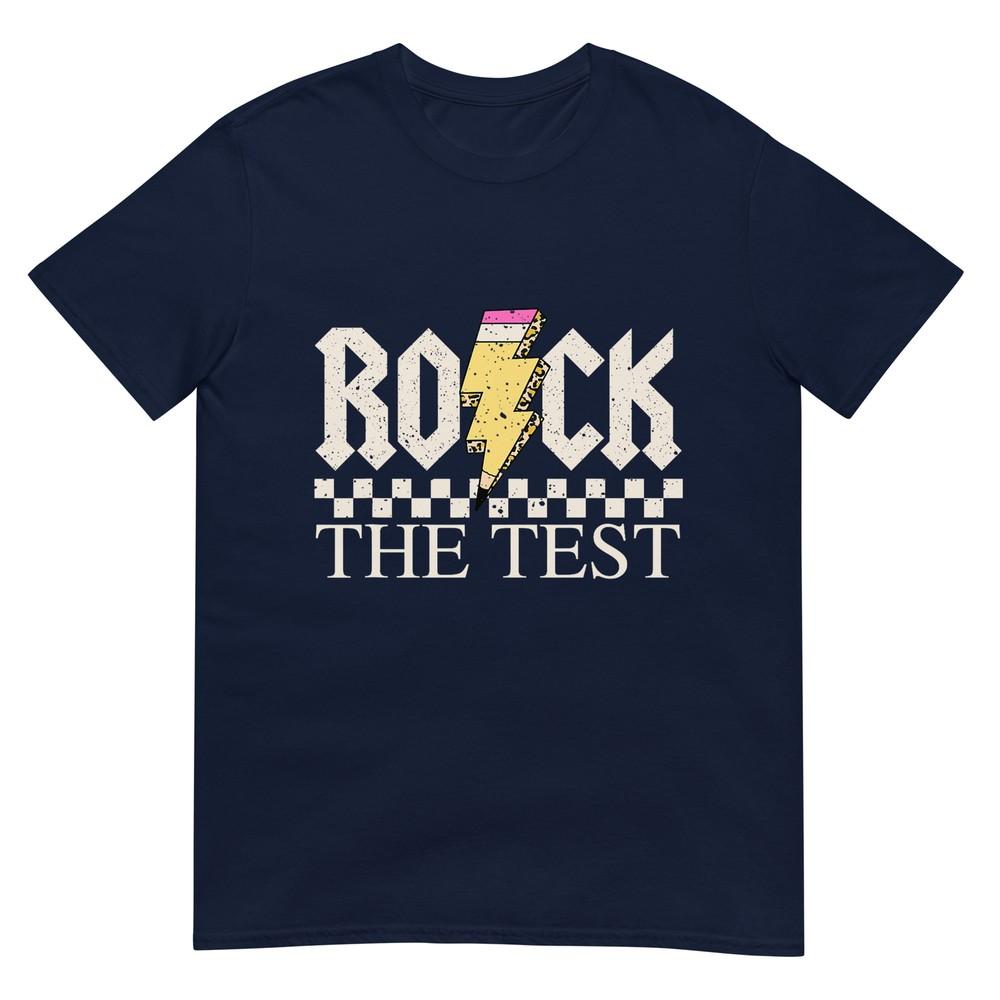 Motivational Testing Day For Teacher Student Rock The Test TShirt S