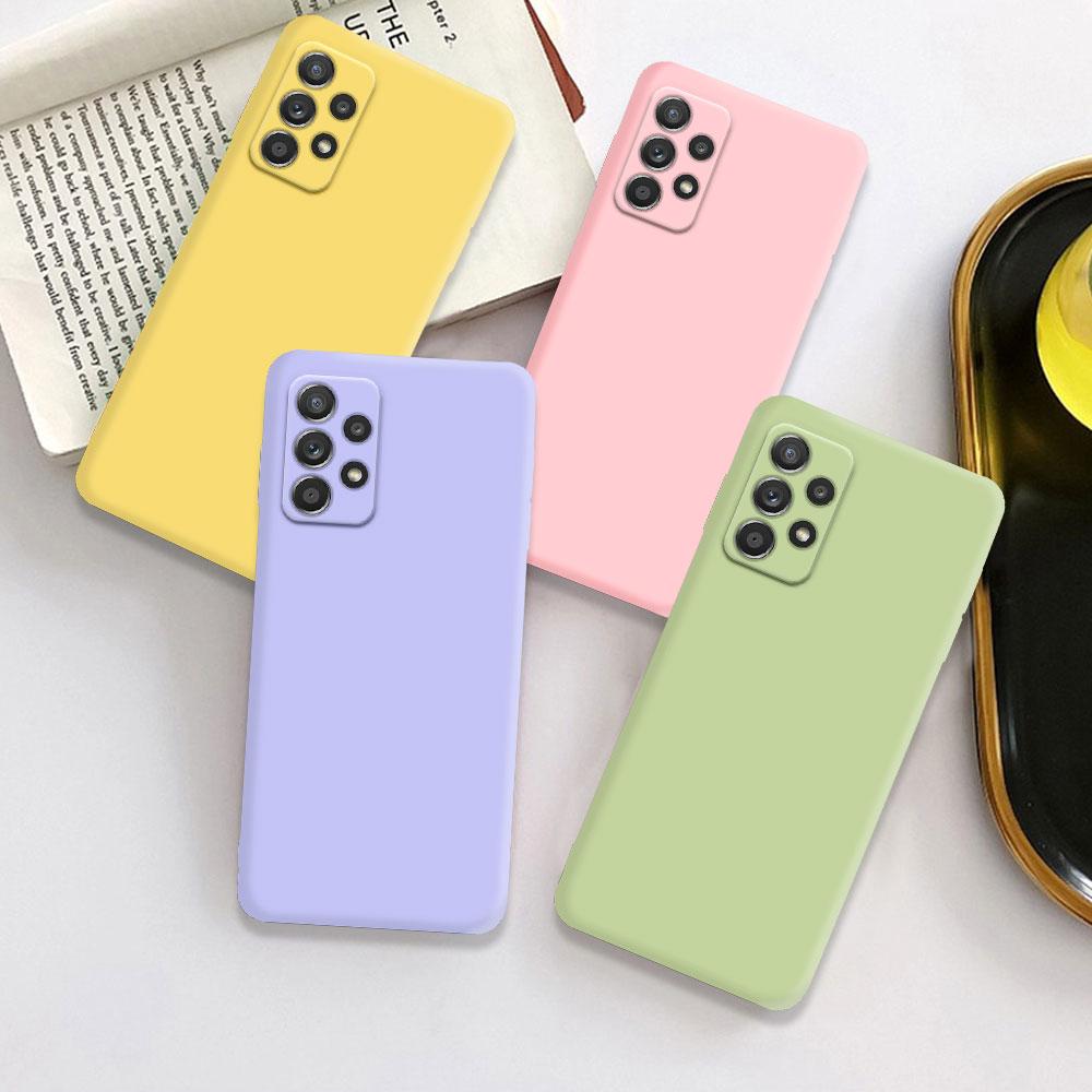 Liquid Silicone Cover For Samsung Galaxy A52 A72 A33 A53 A73 A12 A22 A32 A13 A23 A14 A15 A24 4G A34 A54 A25 5G Protect Case