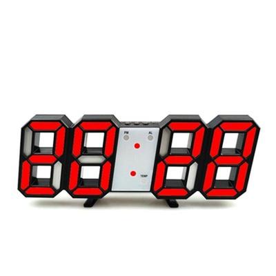 Reloj de pared digital LED con 3 niveles de brillo, despertador, reloj colgante de pared, reloj de pared, decoración del hogar