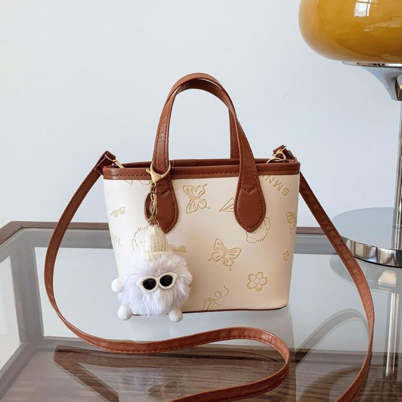 

Pink vegetable basket bag women s new light luxury niche design advanced texture crossbody bucket bag Without pendant