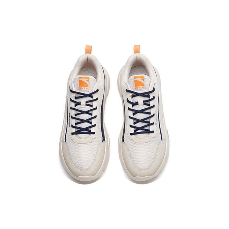 Anta Life Collection Textile, Synthetic Leather Cushioning Slip Resistant Abrasion Resistant Low Top Chunky Sneakers 912218872-3
