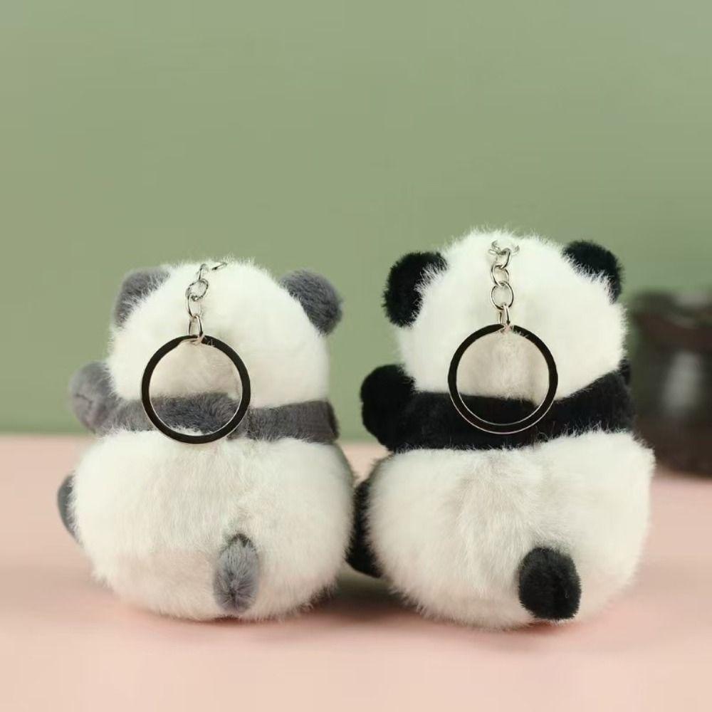 Stuffed Animals Small Panda Plush Doll Sitting Happy Panda Keyrings  Gift for Girls