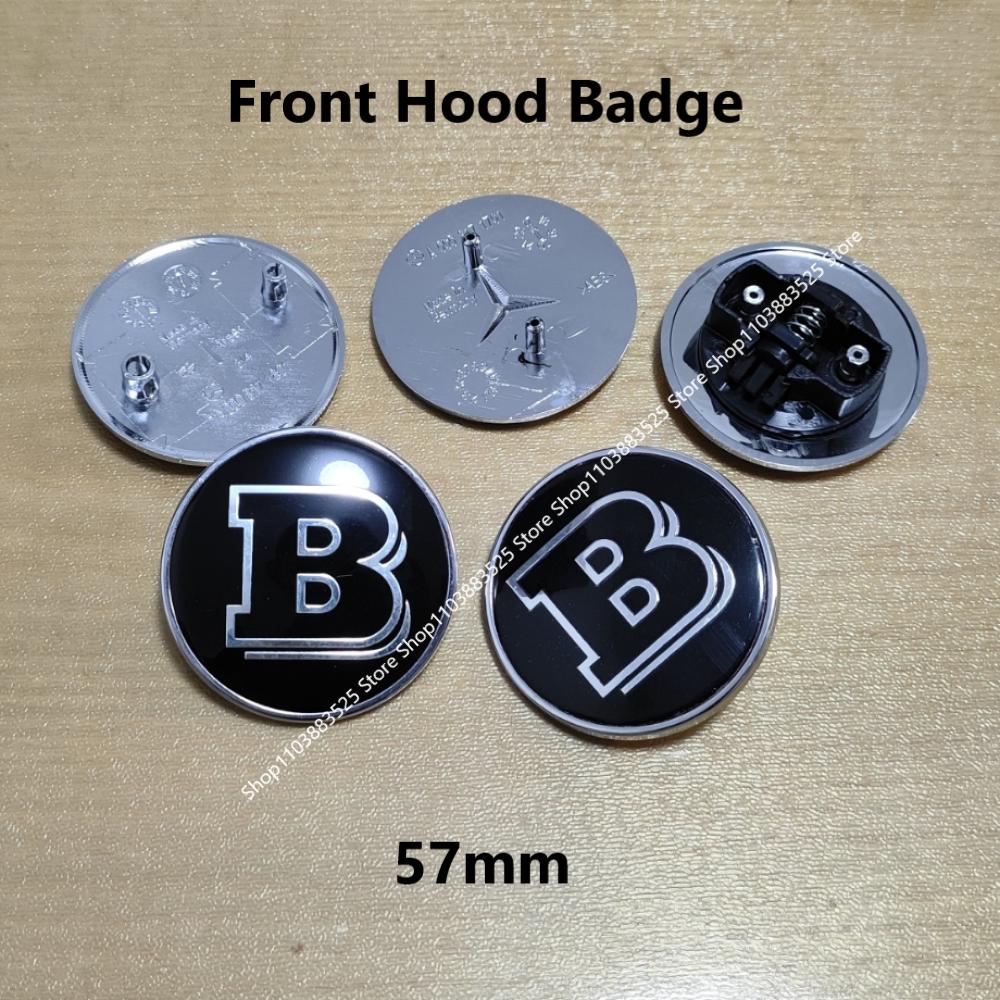 Emblema Badge Logo B 57mm per Cofano Anteriore per BRABUS W220 W205 GLA GLC CLA W204 W124 W201 W202 W212 W213 W177 W246