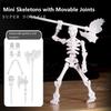 Figurki szkieletów DIY Plastikowe Mini szkielety z ruchomymi stawami Rzemiosło DIY Impreza Halloweenowa Dekoracja nawiedzonego domu