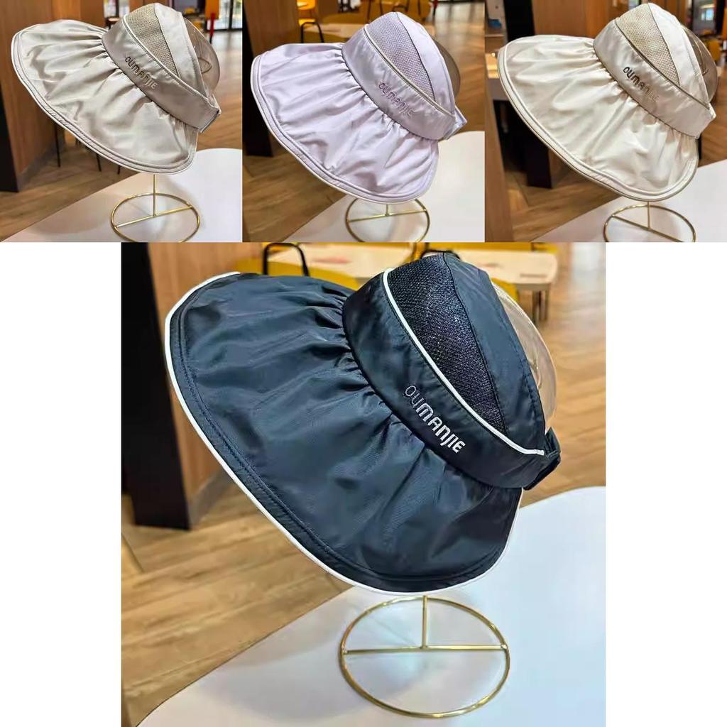 Sun Stylish Commuting Hat Women With Wide Brim Lightweight Sunshade Breathable