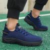 Men'S Bright Yellow Outdoor Sneakers Breathable Mesh Construction Shock Absorbing Sports Shoes Stylish Trendy Adventure Footwear