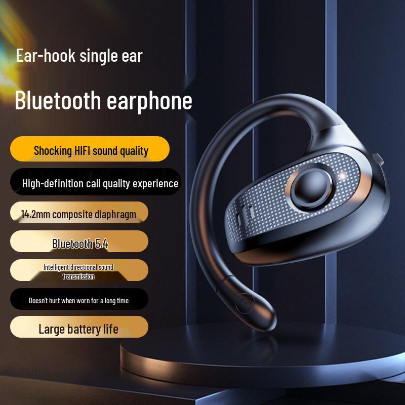 2025 Open-Ear Bluetooth Headphones, HD Calls, Ultra-Long Battery, Comfortable In-Ear Design for Right Ear