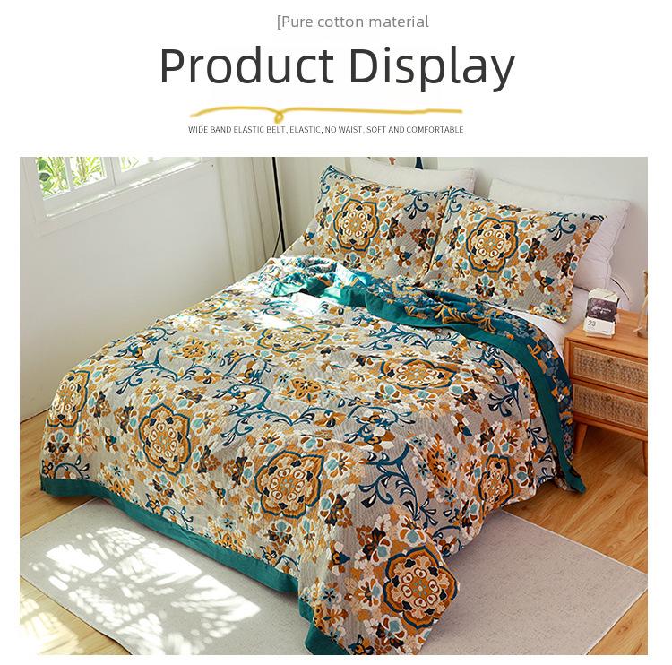 2025 Neue reine Baumwoll-Mulltuch-Decke für Sommer & Büro-Nickerchen