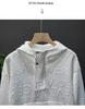 Trendy Casual Jacquard Sweatshirt with Letter Embroidery - Loose Fit, Round Neck, Long Sleeves