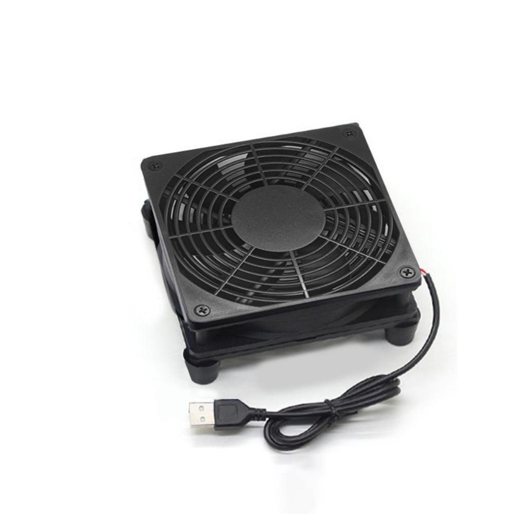 Двойной вентилятор Электронный охлаждающий вентилятор с питанием от USB Охладитель для модема и роутера Вентилятор для компьютера ПК DVR ТВ-приставка Single USB Fan