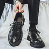 Dress Shoes New In Leather Men Business Platform Thick Sole Man Casual Shoe Formal Pu Social Classic Original Common Size 45