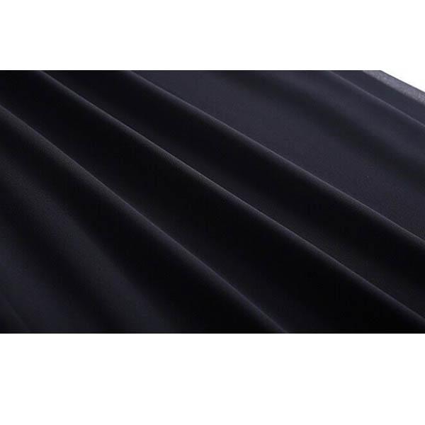 Black Skirt Women's Summer Dress Mid-length Culottes Pleated High Waist Eight-point Wide-leg Pants Skirt