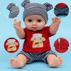 3Pcs Reborn Baby Dolls Boy Clothes 11 Inch Bear Outfit Accessories Sets Fit 11" Newborn Dolls Clothes Decorations