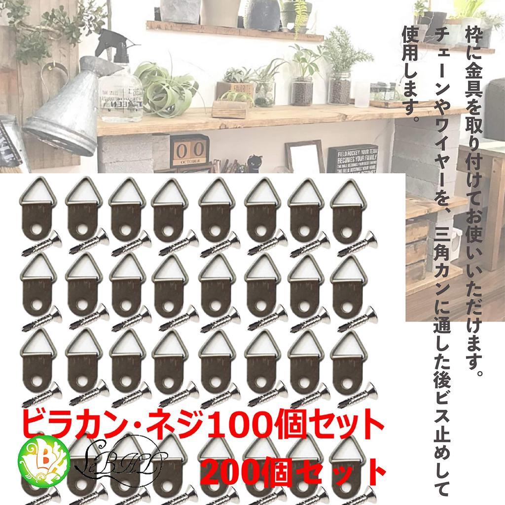 Rubonarie Picture Frame Hanging Hardware, Triangular Hanging Hooks, Bill Hooks, Triangular Hanging Hardware, Triangular Hanging Hooks (Set of 100)