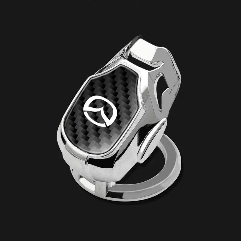 Insignia de Coche Cubierta Protectora de Arranque con un Solo Clic Pegatina Decorativa para Botón de Arranque/Parada Para Mazda 2 3 5 7 CX5 CX7 CX9 MX5 CX30 Skyactiv