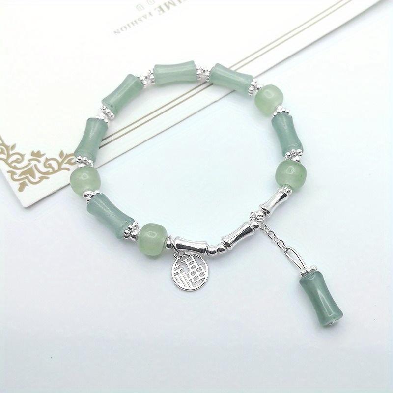 [Icing On the Cake] New Chinese Style Bamboo Joint Bracelet for Women As a Vintage Niche Gentle Gift for Besties