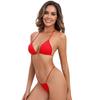2025 Modern Lace-Up Bikini Solid Color Split Swimsuit - Stylish & Sexy Women's Set