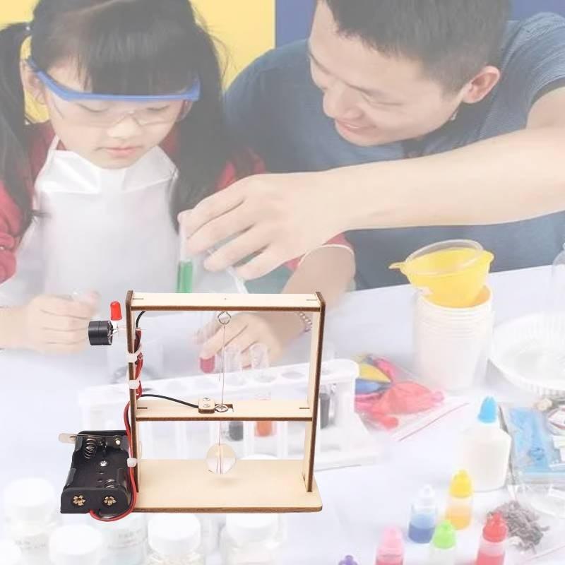 Stem Educational Wooden Earthquake Alarm Diy Kit For Kids Science Experiment Handmade Tool