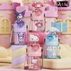X&W Sanrio Shake-up Doll Space Cup 600ml Water Bottle for Kids Plastic Cup with Straw and Lid Office Water Bottle Double Cup