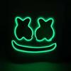 LED Marshmallow Mask Light Up Full Face DJ Helmet For Halloween Cosplay, Rave Music Festival Party Luminous Headgear