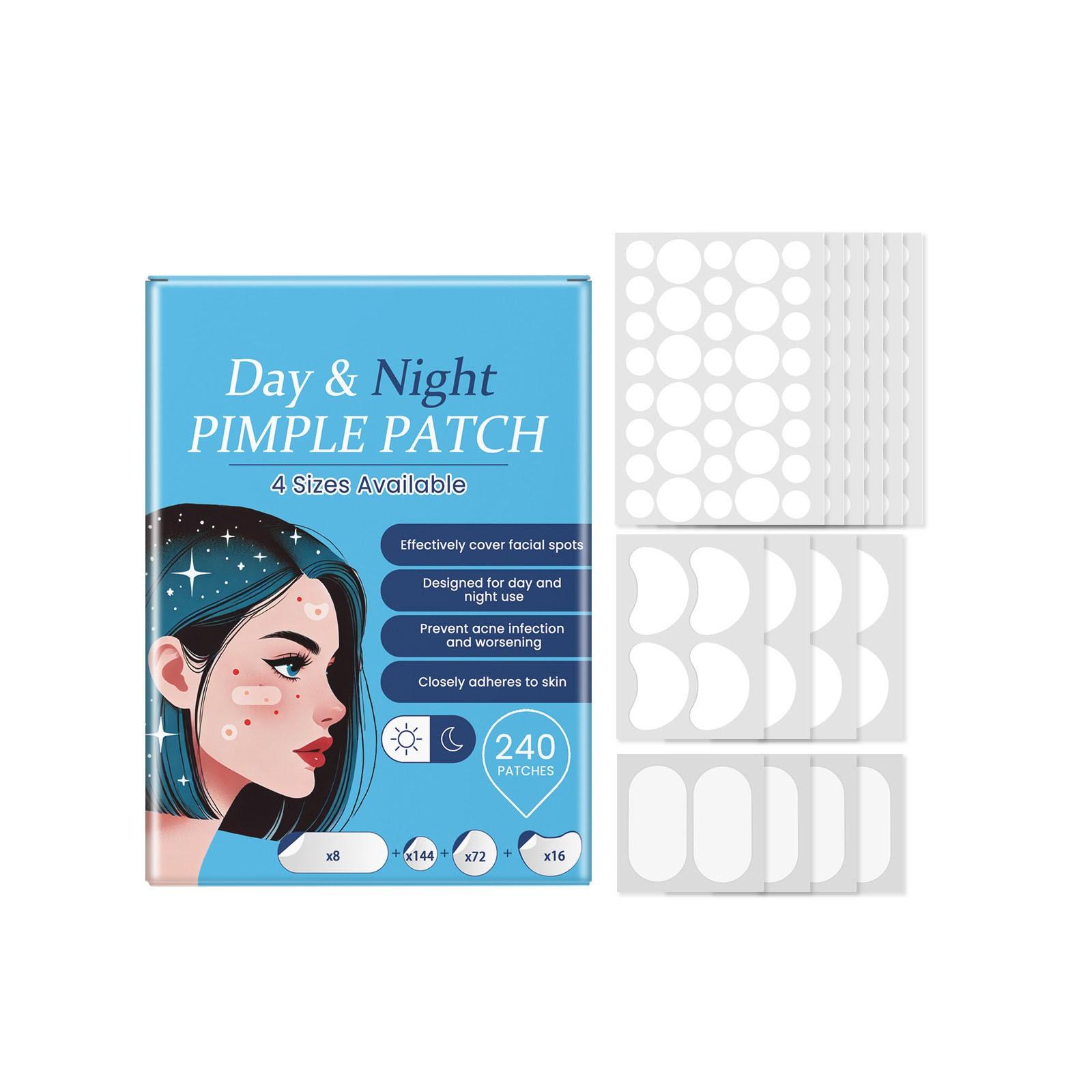 

Пластыри от прыщей для лица, покрытия от прыщей, гидроколлоидные пластыри от прыщей, наклейки от прыщей 4 размера с маслом чайного листа, экстрактом гедиотиса белого, горькой дыней, 240 шт. белый