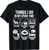 Dinge, die ich in meiner Freizeit mache Lustiges Angel-Humor-T-Shirt