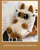 Siamese Cat Red Bean Paste Plush Toy - Cute Anime Design, Perfect Birthday Gift