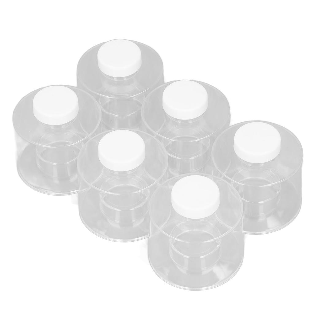 6 Pcs Stackable Spice Pot Spice Tower Spice Color Transparent Pot Seasoning Bottle for Kitchen