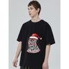Christmas T-Shirt Black Noel Joy Winkle Gifts Santa Hat Print For Holiday Season