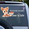 Adorably Cute Deer Reflective Rear Window Sticker - Waterproof and Safe