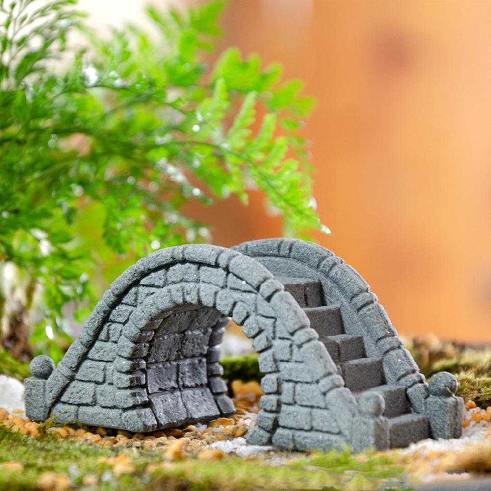 Mini Simulation Bridge Ornament For Fish Tank Decoration Resin Arch Bridge Building Rockery Bonsai For Aquarium LandscapingDecor