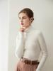 100% Pure Cashmere Women's High Neck Slim-Fit Sweater Base Layer Top