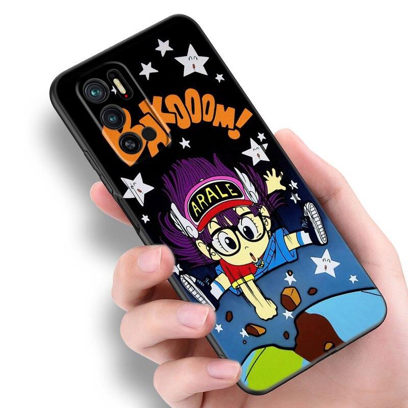 Dr Slump Arale Anime Phone Case For Xiaomi Redmi Note 7 8 8T 9 9S 10 10S 10T 11 11S 4G 11E 11T Pro 5G Soft TPU Black Cover
