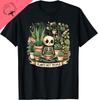 Plant Lover Skeleton Design  Plants Not People TShirt Cotton Y2k Harajuku Couple Unisex Summer Streetwear Tops Camisas
