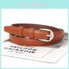 Womens Classic Pu Belt With Alloy D Shaped Buckle For Business And Casual Looks