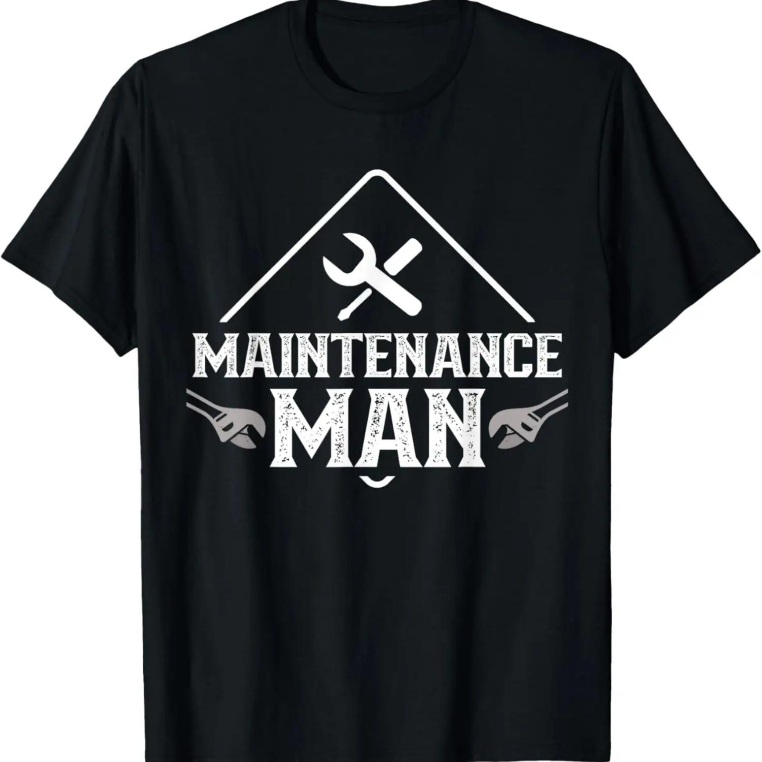 Рабочий по обслуживанию Техник Рабочий Мужская футболка S чёрный