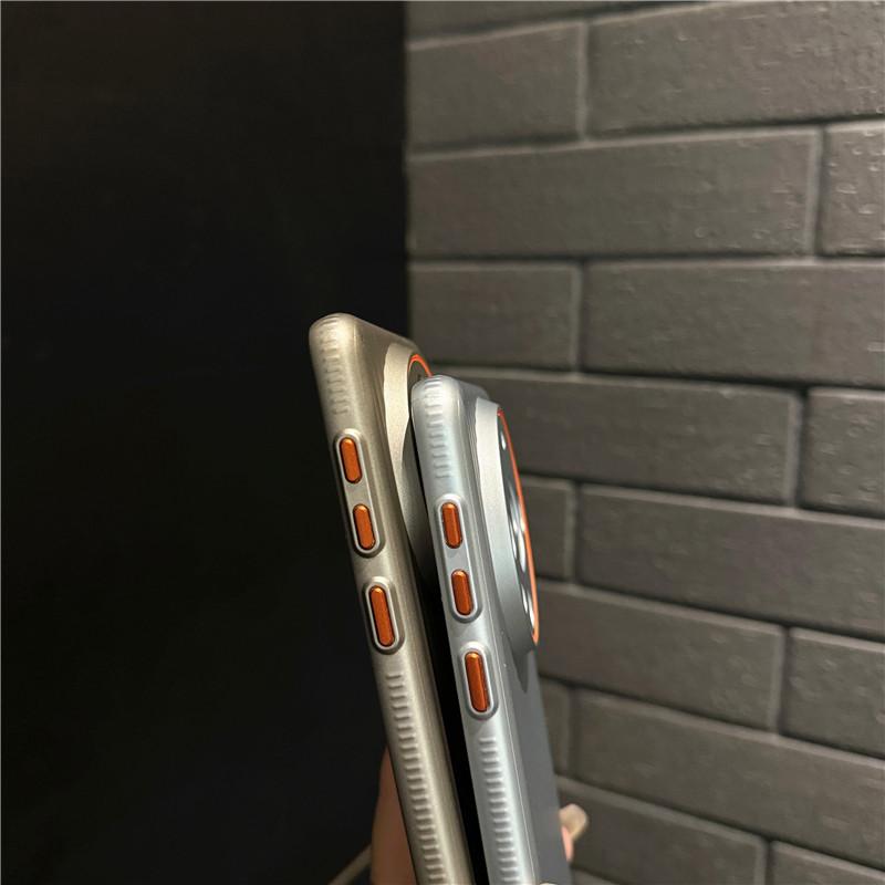 For Huawei Mate 60 Pro Plus Corrugated Grain Plating Metallic Paint Anti fingerprint PC Shockproof Anti-Slip Back Cover Case Shell