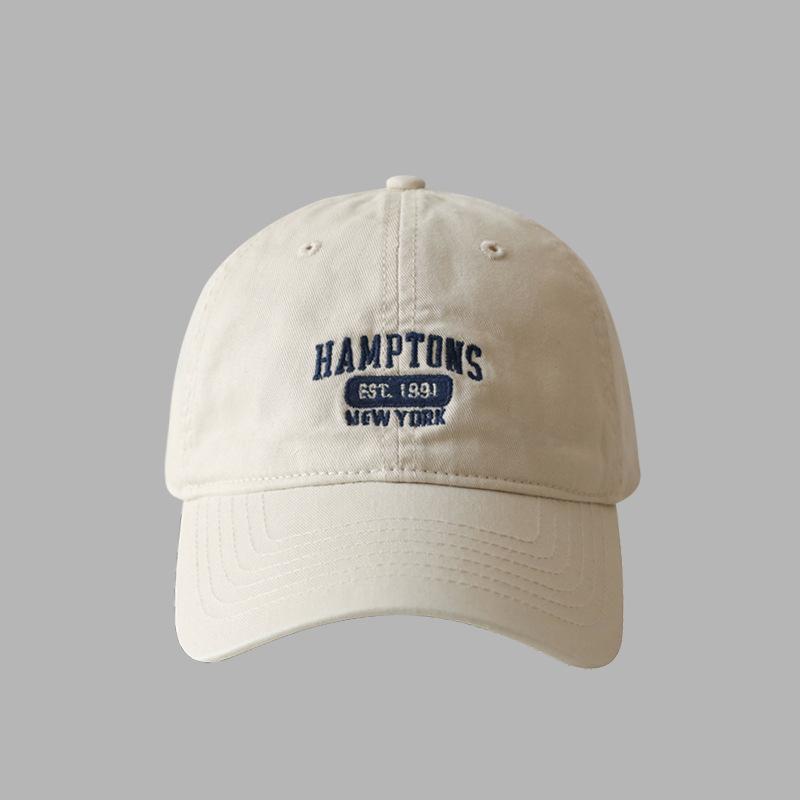 Casquette de baseball brodée de lettres coréennes pour femmes hommes coton doux réglable casquette à visière décontractée couleur unie snapback casquettes de soleil