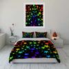 "Rainbow Star Themed Decor Set" Soft Comfortable Duvet Cover Bedding Set Included 1*Duvet Cover & 2*Pillowcases gift