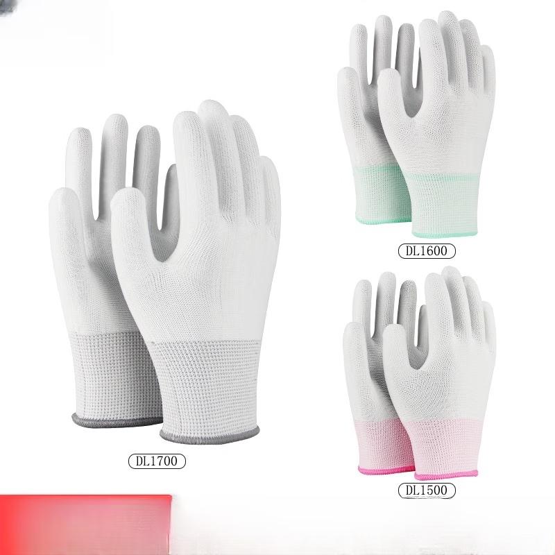 Rongzhituo 13-Gauge Weiße Nylonhandschuhe