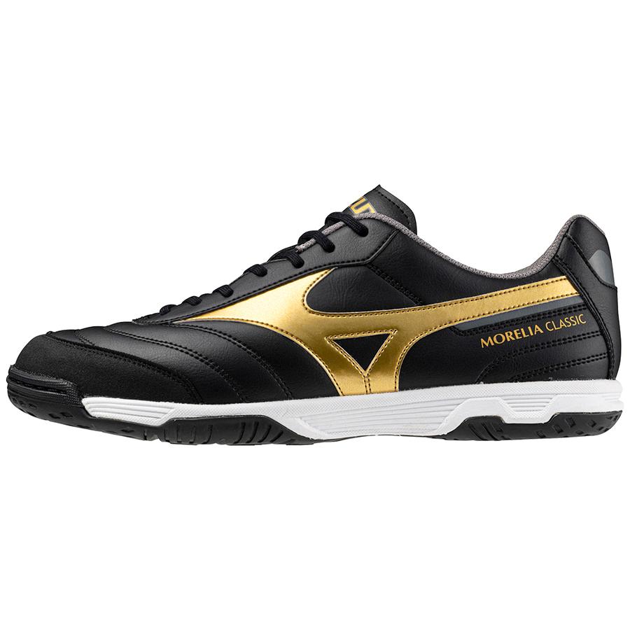 Footwear Mizuno Black / Gold / Dark Shadow Morelia Sala Classic In