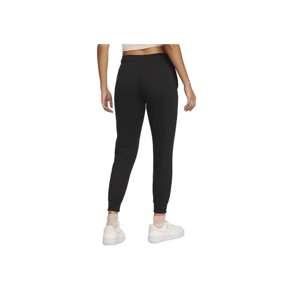 Nike Damen Sportbekleidung Club Fleece Jogginghose mit mittlerer Taille Schwarz DQ5192-010