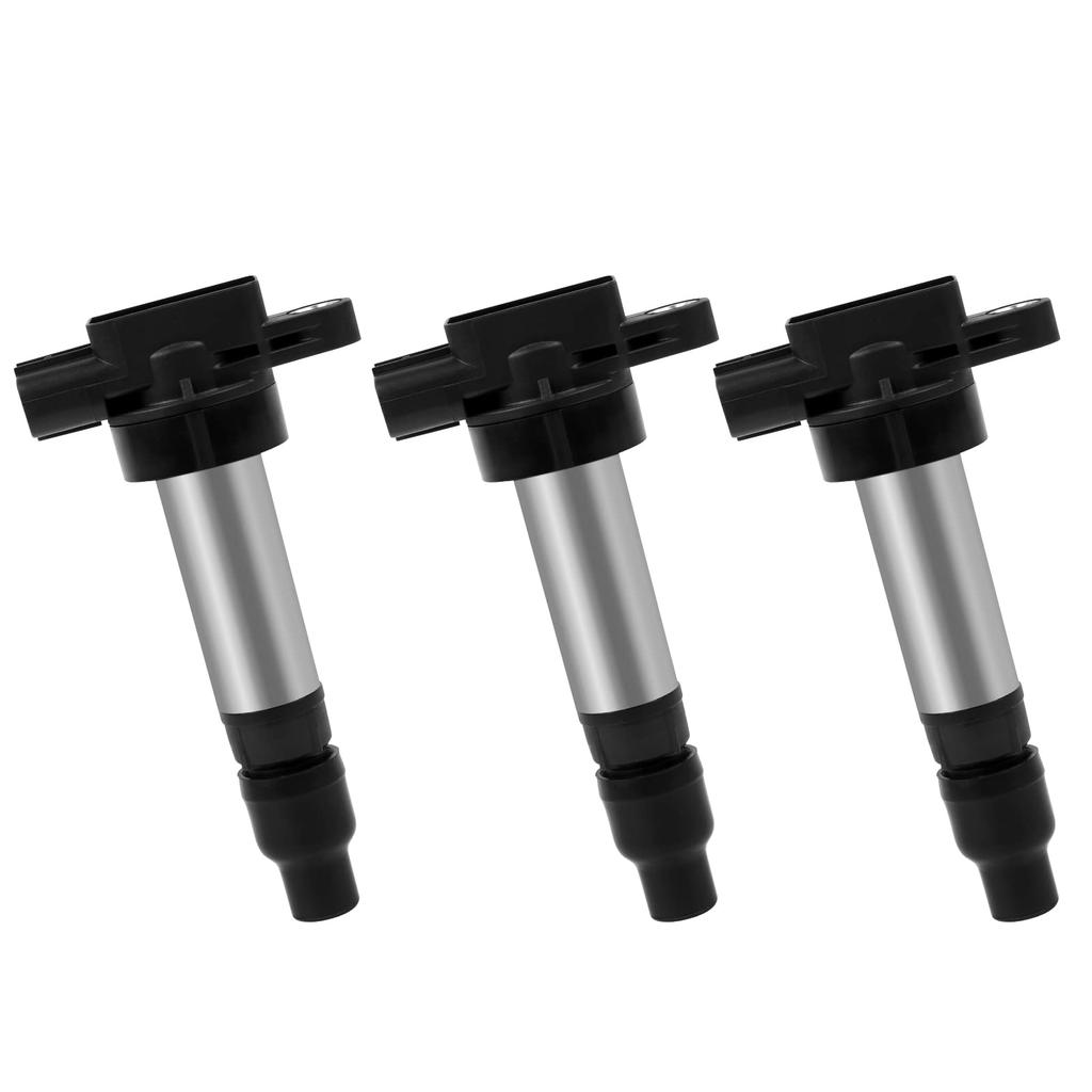 3-Pin Ignition Coil for Suzuki 33400-76G21, 33400-76G1, 33400-76G00, 33400-85K10, 33400-85G10, 33400-85K00, Durable, Compatible, Set of 3