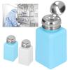 Portable Press Empty Refillable Bottle Liquid Alcohol Pump Cleaner Acetone Water Remover Dispenser with Stainless Steel Lid