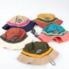 Big Brim Western Cowboy Hat Sunscreen Sun Protection Bucket Cap Simple Hiking Fisherman Hat  Famale