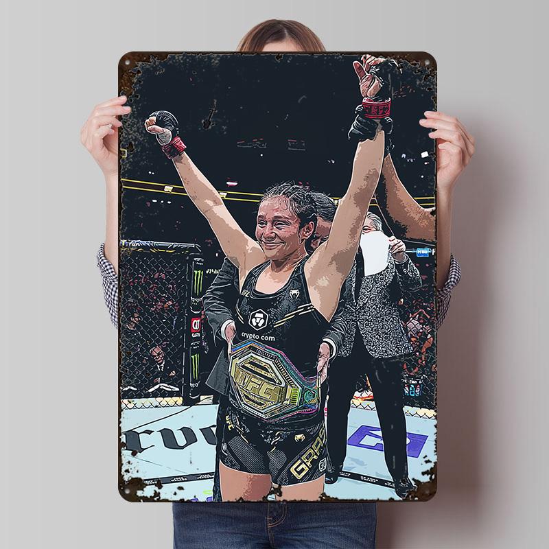 ALEXA GRASSO Poster Stampato Arte da Parete Personalizzato Segni in Latta Metallici Retro Vintage per Stanza Camera da Letto Decorazione Ufficio Gaming