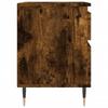 Nightstand Smoked Oak 40x35x50 cm Wood Based Material