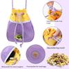 Multiuse Dog Snacks Bag for Training and Walking Drawstring Dog Training Bag with Water Resistant Liners for Outdoor
